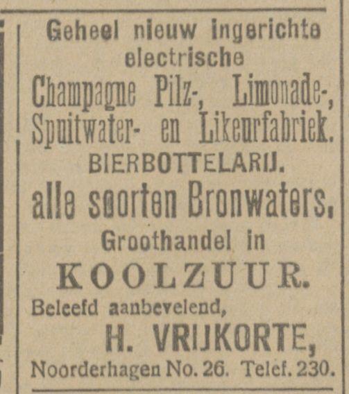 Noorderhagen 26 H. Vrijkorte advertentie Tubantia 1-10-1920.jpg