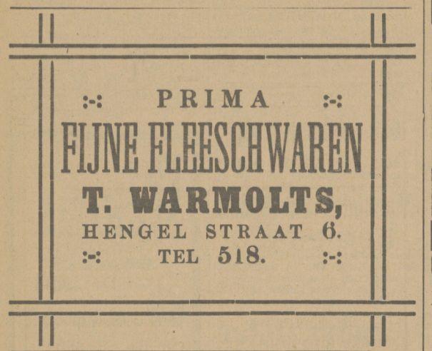 Hengeloschestraat 6 T. Warmolts  advertentie Tubantia 2-4-1915.jpg