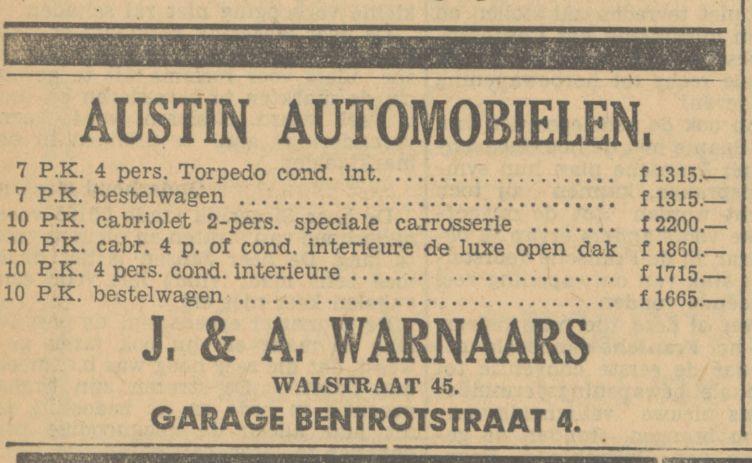 Bentrotstraat 4 A, Warnaars advertentie Tubantia 18-2-1933.jpg