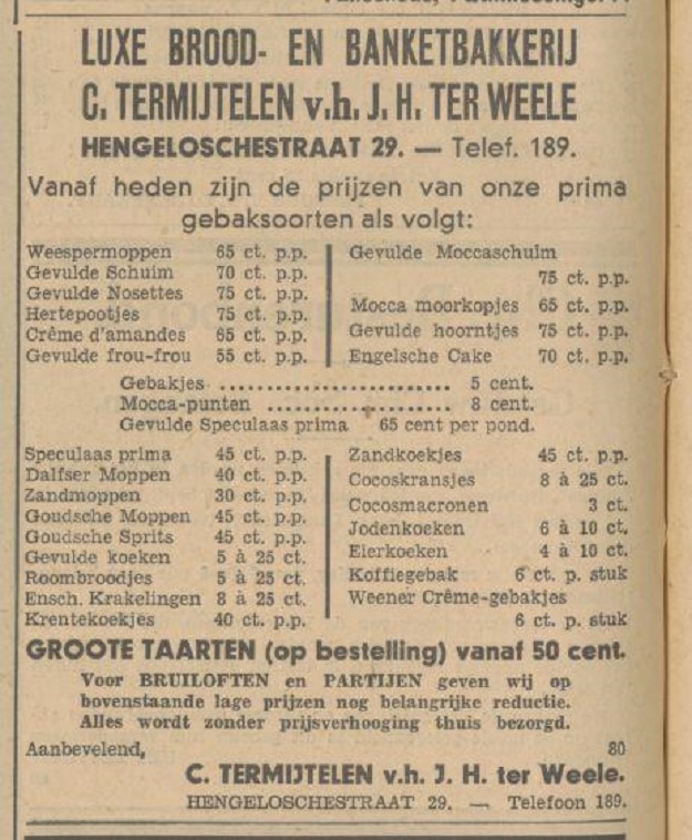 Hengeloschestraat 29 J.H. ter Weele advertentie Tubantia 16-9-1932.jpg
