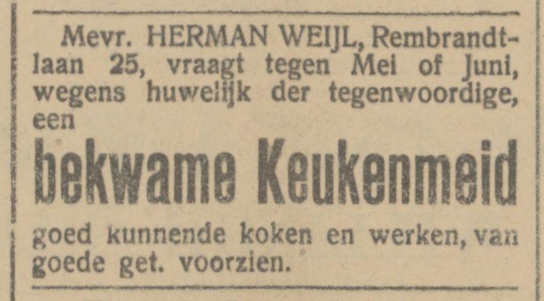 Rembrandtlaan 25 Herman Weijl advertentie Tubantia 24-3-1913.jpg