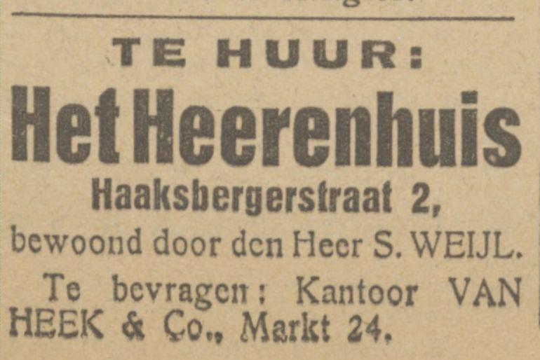 Haaksbergerstraat 2 S. Weijl advertentie Tubantia 6-9-1924.jpg