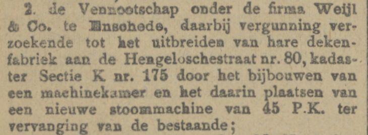 Hengeloschestraat 80 Weijl & Co. krantenbericht Tubantia 30-10-1913.jpg
