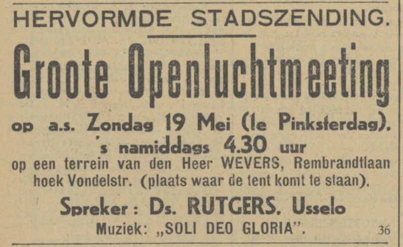 Rembrandtlaan hoek Vondelrstraat Wevers advertentie Tubantia 17-5-1929.jpg