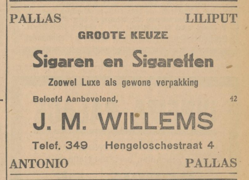 Hengeloschestraat 4 J.M. Willems advertentie Tubantia 3-12-1929.jpg
