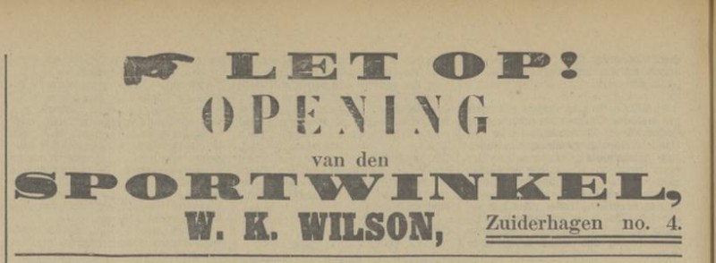 Zuiderhagen 4 W.K. Wilson Sportwinkel advertentie Tubantia 11-8-1913.jpg