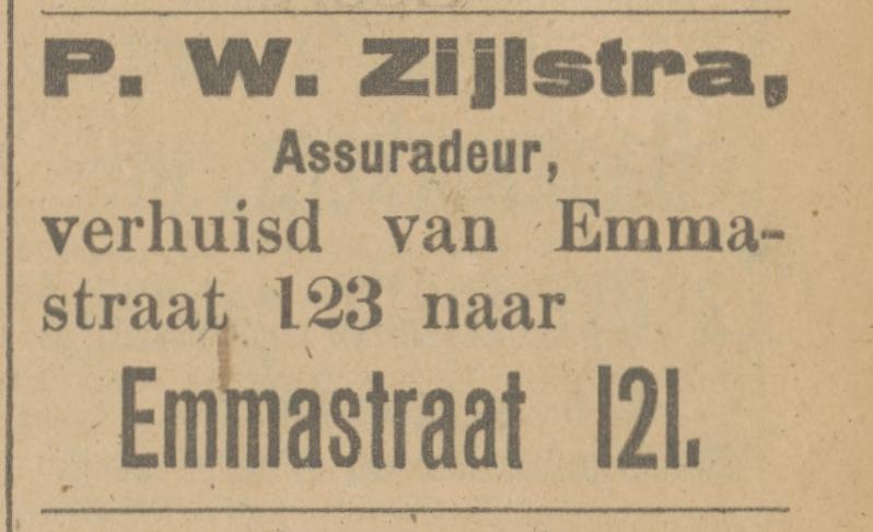 Emmastraat 123 P.W. Zijlstra advertentie Tubantia 7-8-1916.jpg