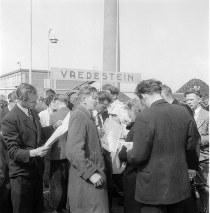 Vredestein bandenfabriek staking mei 1952.jpg