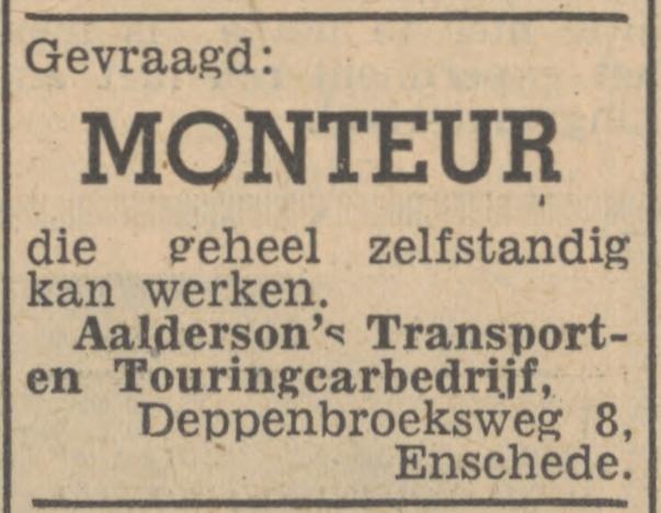 Deppenbroeksweg 8 Aalderson's Transort- en Touringcarbedrijf advertentie Tubantia 30-9-1947.jpg