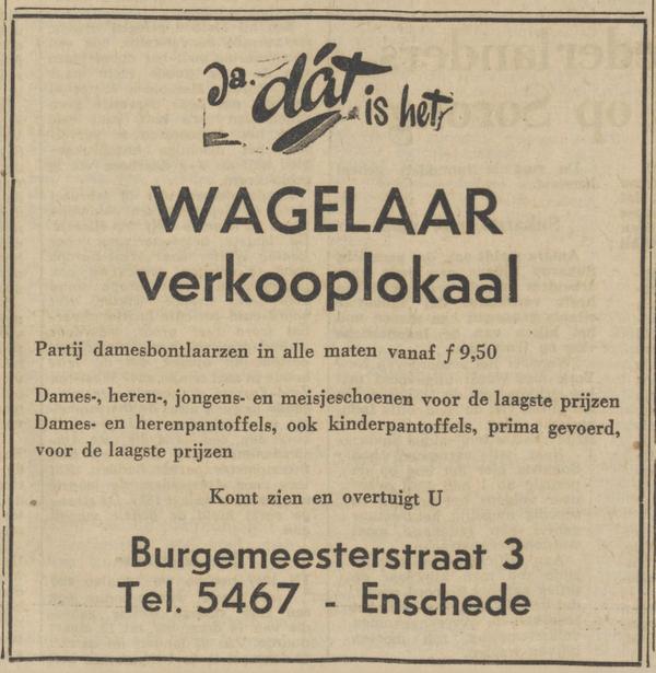 Burgemeesterstraat 3 Wagelaar verkooplokaal advertentie 20-12-1982.jpg