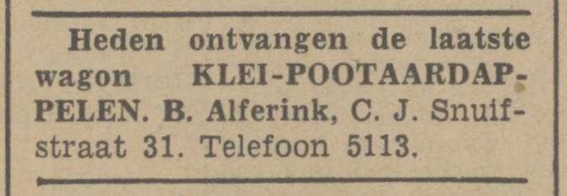C.J. Snuifstraat 31 B. Alferink advertentie Tubantia 16-4-1941.jpg