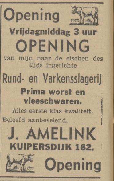 Kuipersdijk 162 J. Amelink slagerij advertentie Tubantia 15-8-1940.jpg
