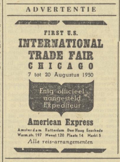 Markt 5 American Express advertentie Tubantia 6-5-1950.jpg