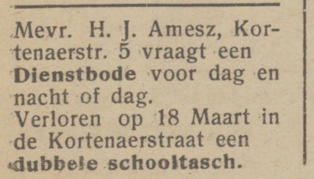 Kortenaerstraat 5 H.J. Amesz advertentie 12-4-1945.jpg
