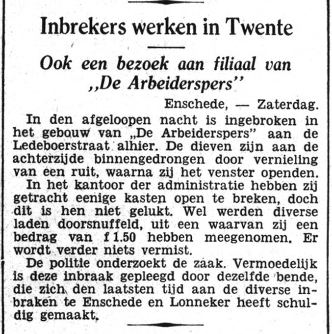Ledeboerstraat De Arbeiderspers krantenbericht Het Volk 4-2-1933.jpg