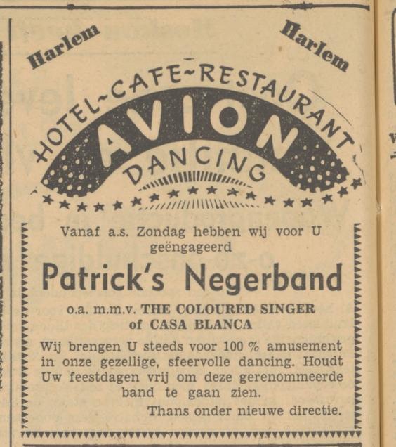 Deurningerstraat 27 Hotel cafe restaurant Avion dancing advertentie Tubantia 21-12-1951.jpg