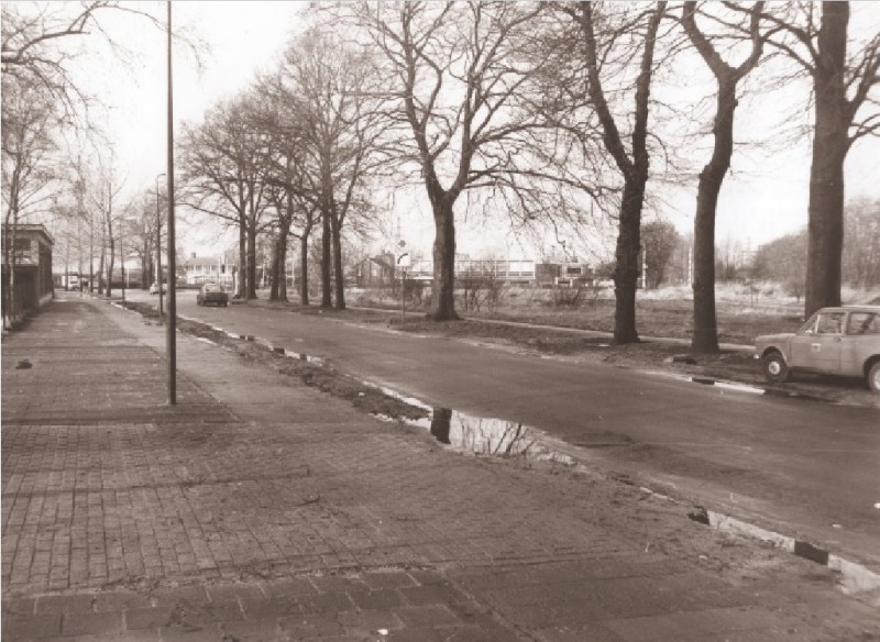 Parkweg Straatbeeld ter hoogte van de fabriek van Gebr. Kooy 1-3-1975.jpg