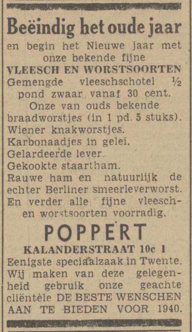 Kalanderstraat 10c Poppert speciaalzaak advertentie Tubantia 29-12-1939.jpg