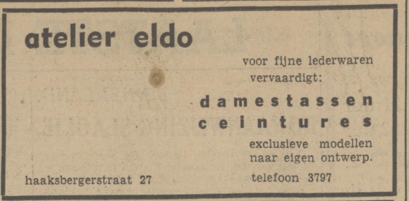 Haaksbergerstraat 27 atelier Eldo advertentie Tubantia 10-5-1941.jpg