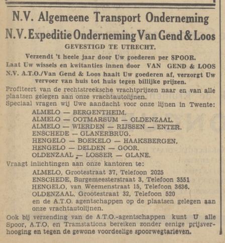 Burgemeesterstraat 3 Algemeene Transport Onderneming ATO advertentie Tubantia 24-12-1938.jpg