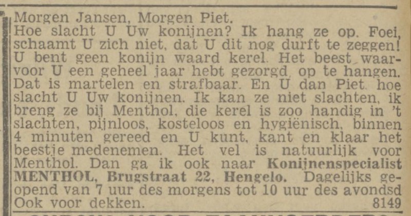 Menthol advertentie Twentsch nieuwsblad 4-11-1943.jpg