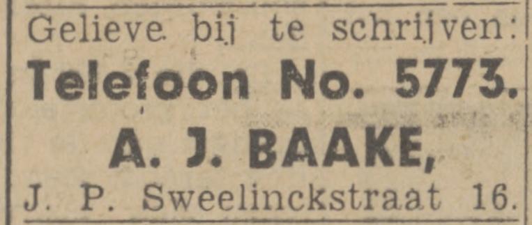 J.P. Sweelinckstraat 16 A.J. Baake advertentie Tubantia 8-4-1943.jpg