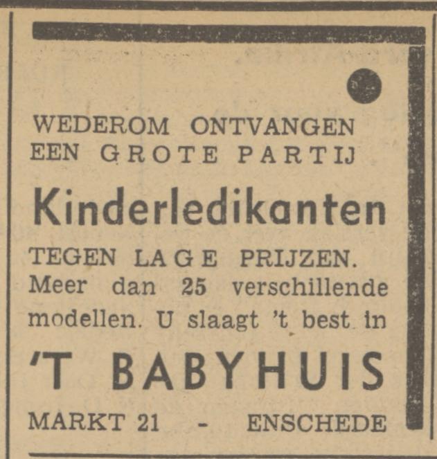 Markt 21 Babyhuis advertentie Tubantia 18-12-1940.jpg