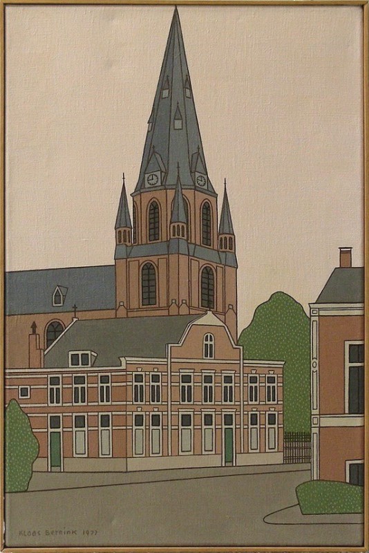 Oldenzaalsestraat st Jozephkerk schilderij Klaas Bernink.jpg