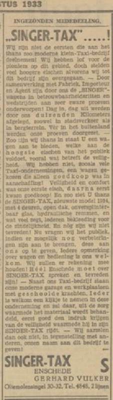 Oliemolensingel 30-32 Singertax Gerhard Vulker advertentie Tubantia 2-8-1933.jpg