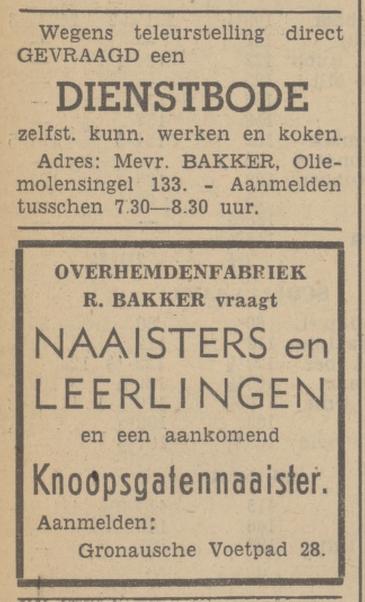 Oliemolensingel 133 R. Bakker advertentie Tubantia 8-2-1938.jpg