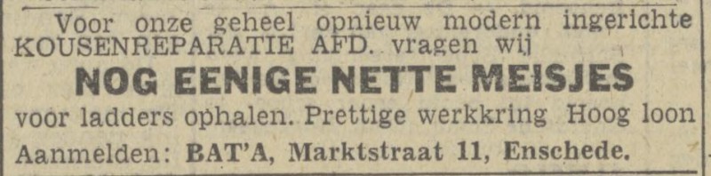 Marktstraat 11 Bata advertentie Twentsch nieuwsblad 28-10-1943.jpg