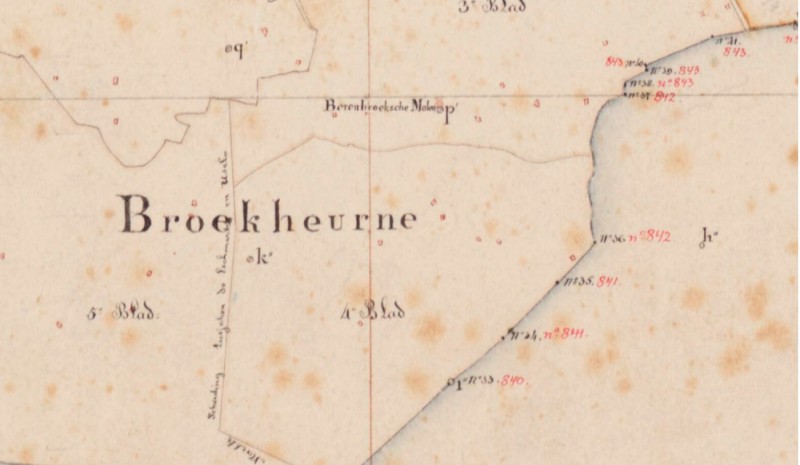 Broekheurne Berenbroeksche Molen kadastrale kaart Lonneker 1811-1832.jpg