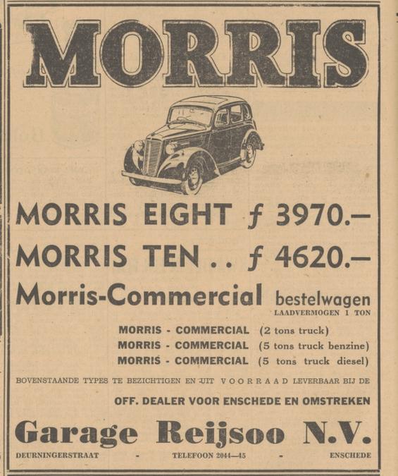 Deurningerstraat 101 Garage Reijsoo advertentie Tubantia 17-8-1948.jpg