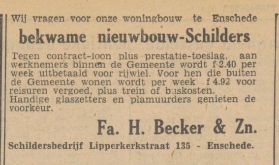 Lipperkerkstraat 135 Becker advertentie Tubantia 12-4-1947.jpg
