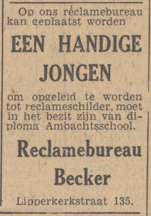 Lipperkerkstraat 135 Becker advertentie Tubantia 21-8-1947.jpg