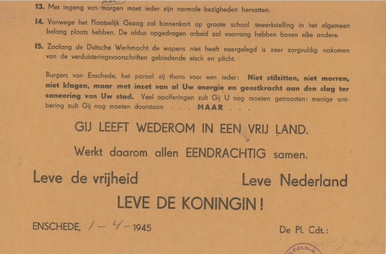Proclamatie aan Burgers van Enschede 1-4-1945 (3).jpg
