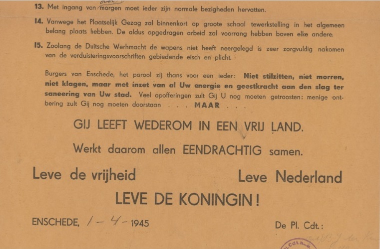 Proclamatie aan Burgers van Enschede 1-4-1945 (3).jpg