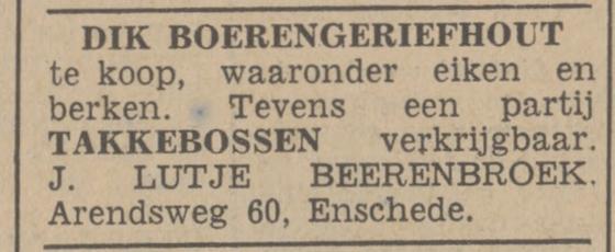 Arendsweg 60 J. Lutje Beerenbroek advertentie Tubantia 14-1-1942.jpg