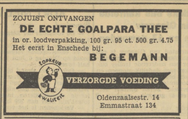 Emmastraat 134 Begemann advertentie Tubantia 25-5-1950.jpg