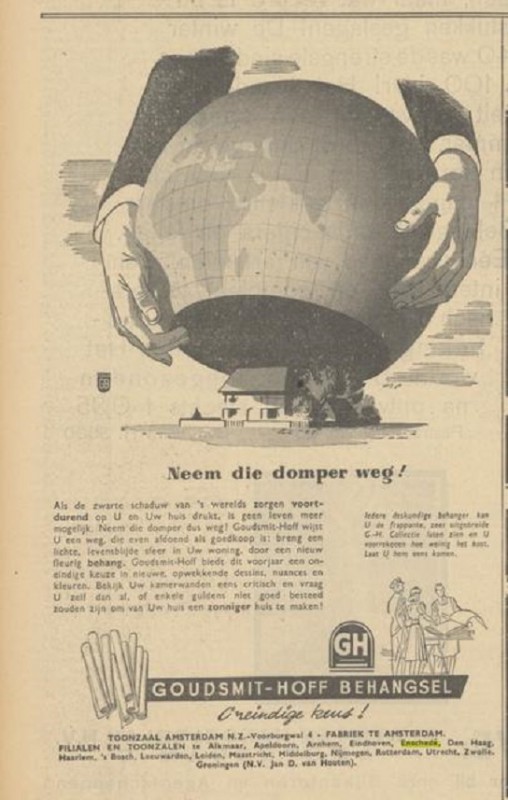 Goudsmit Hoff Behangsel filiaal Enschede advertentie Algemeen Handelsblad 11-3-1940.jpg