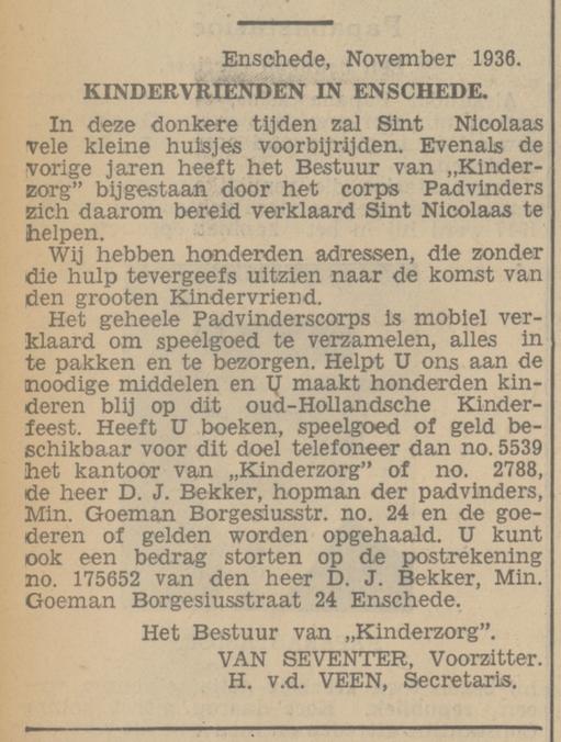 Minister Goeman Borgesiusstraat 24 D.J. Bekker advertentie Tubantia 18-11-1936.jpg