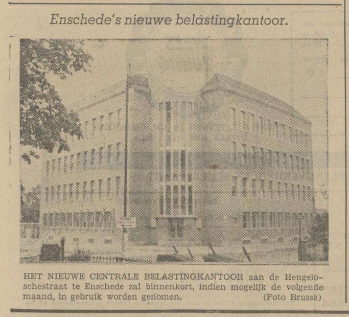 Hengelosestraat 75 Belastingkantoor krantenbericht Tubantia 14-10-1941.jpg