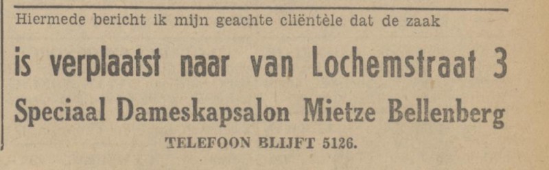Va Lochemstraat 3 Mietze Bellenberg dameskapsalon advertentie Tubantia 25-1-1941.jpg