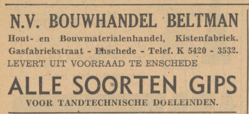 Gasfabriekstraat 39 Bouwhandel Beltman advertentie Tubantia 10-7-1948.jpg