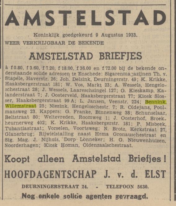 Willemstraat 25 sigarenmagazijn Bennink advertentie Tubantia 23-2-1939.jpg