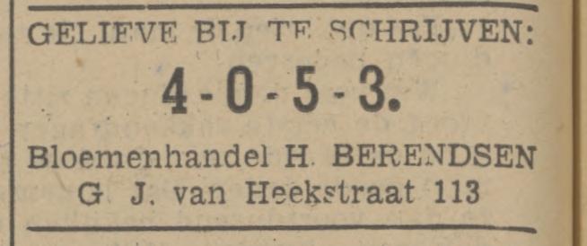 G.J. van Heekstraat 113 Bloemenhandel H. Berendsen advertentie Tubantia 12-4-1941.jpg