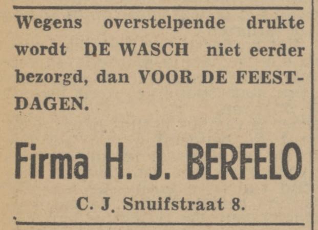 C.J. Snuifstraat 4 Fa. H.J. Berfelo advertentie Tubantia 18-12-1941.jpg