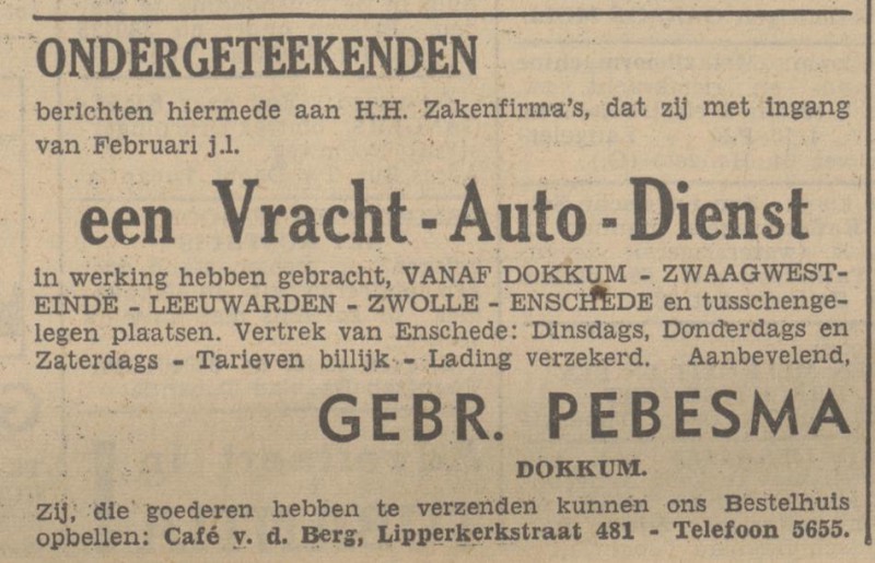 Lipperkerkstraat 481 cafe v.d. Berg advertentie Tubantia 12-2-1938.jpg