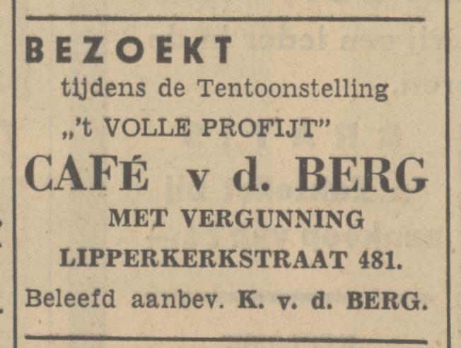 Lipperkerkstraat 481 cafe v.d. Berg advertentie Tubantia 28-8-1938.jpg
