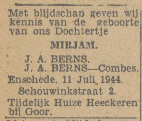 Schouwinkstraat 2 Berns advertentie Twentsch nieuwsblad 13-7-1944.jpg